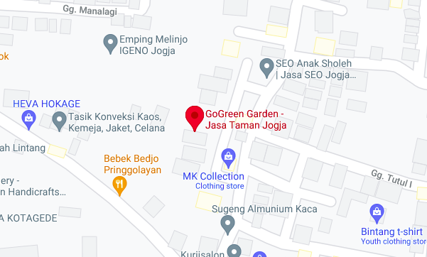 Peta ke jasa taman di Yogyakarta