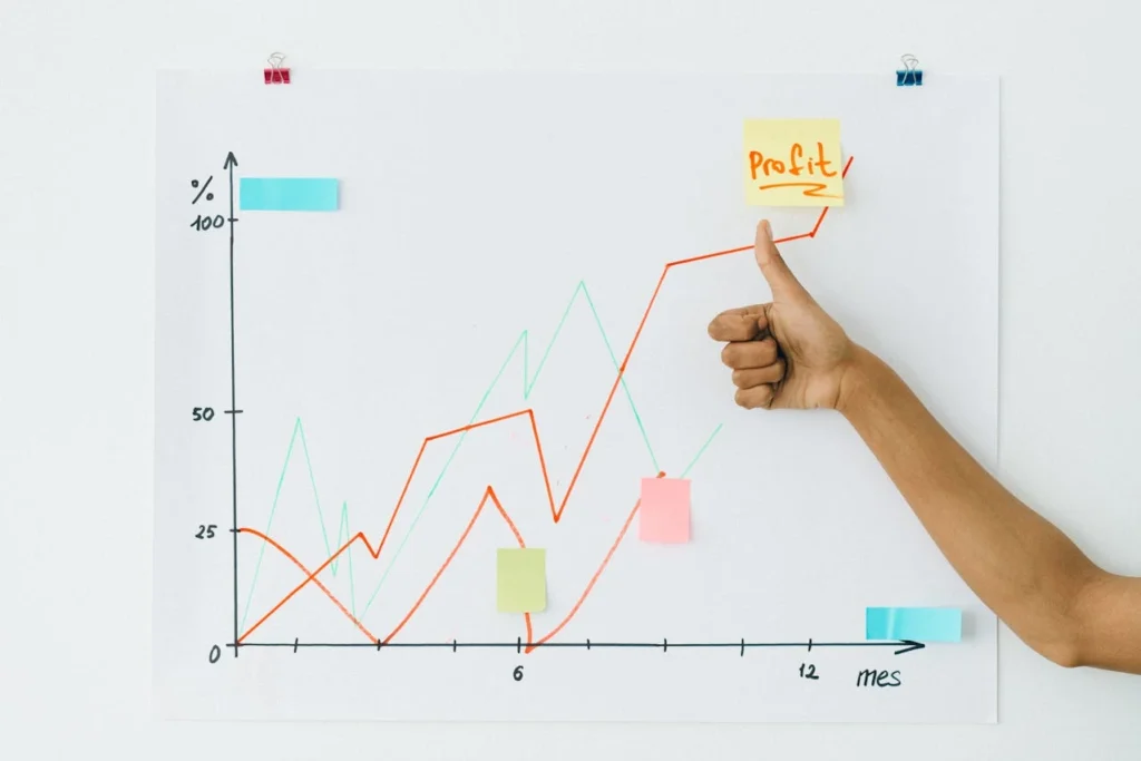 Ilustrasi grafik permintaan meningkat. Sumber: pexels.com
